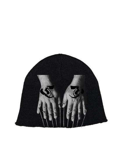 Distressed Graphic Beanie