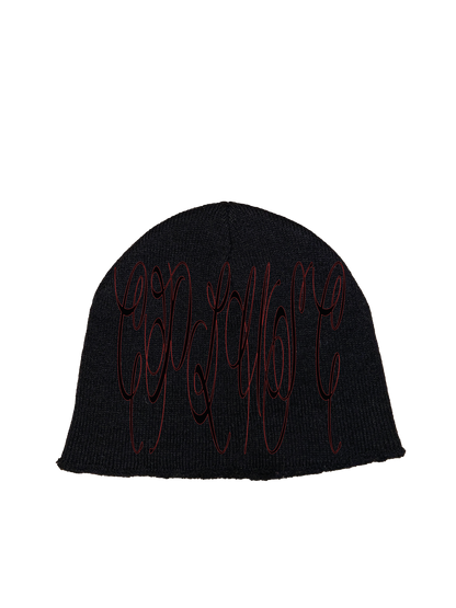 Distressed Graphic Beanie