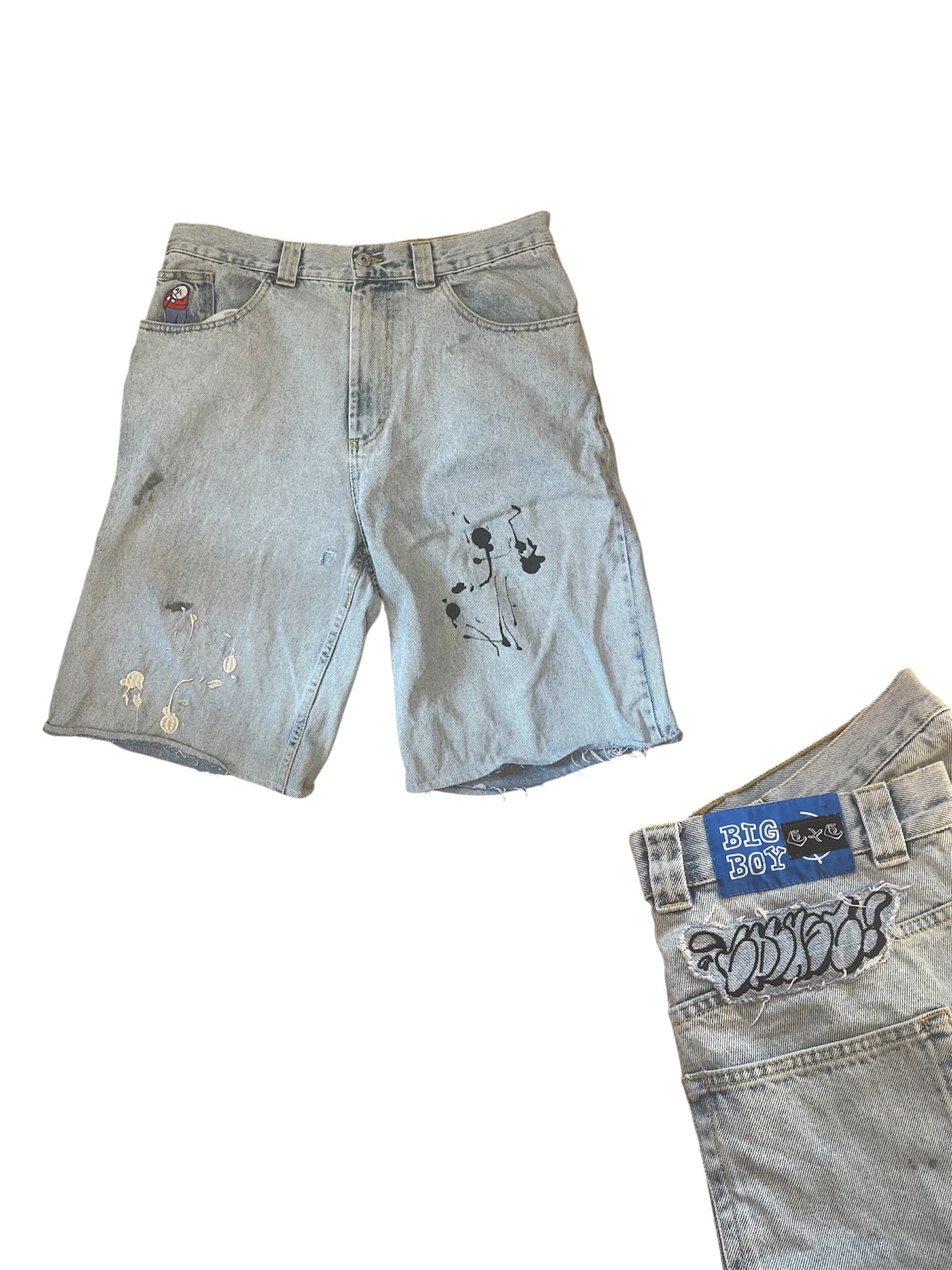 Paint Splatter Baggy Shorts (2024)